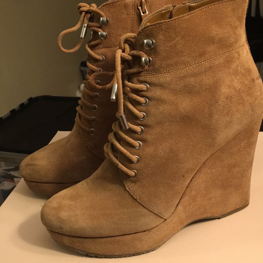 BCBG Sesame Calf Suede Boot